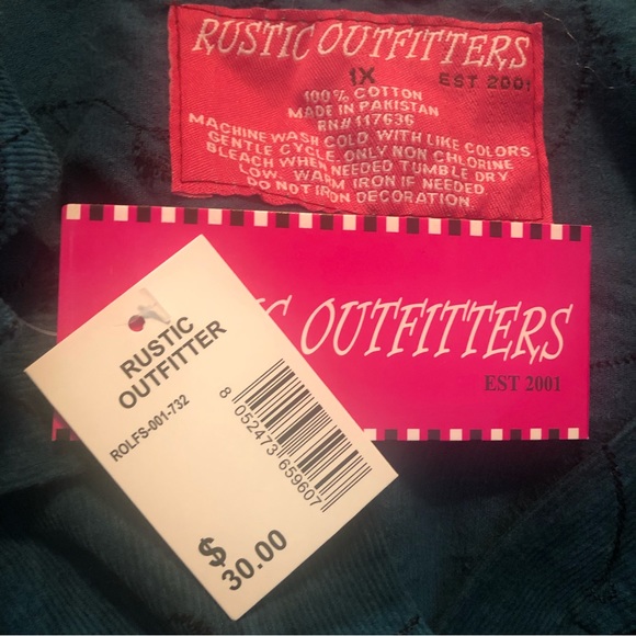 Rustic Outfitters Corduroy Long Sleeve Blouse - Picture 9 of 9